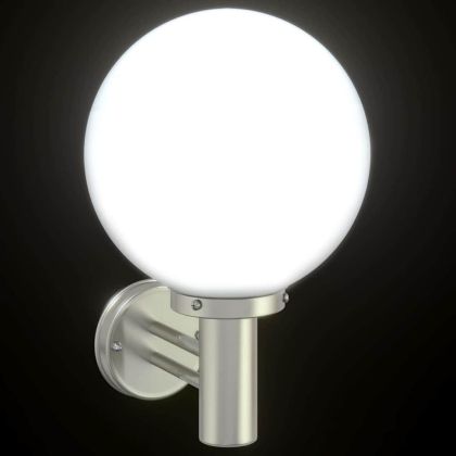 Външна стенна лампа 2 pcs Сребрист 28 x 25 x 38 см