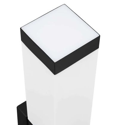 Външна стенна лампа 2 pcs Черно 10.5 x 6 x 33 см