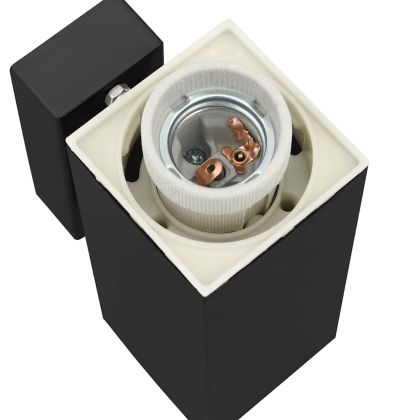 Външна стенна лампа 2 pcs Черно 10.5 x 6 x 33 см