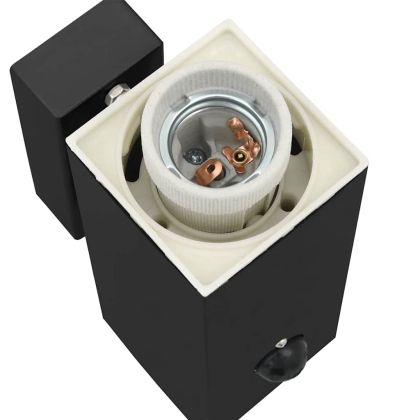 Външна стенна лампа 2 pcs Черно 10.5 x 6 x 33 см