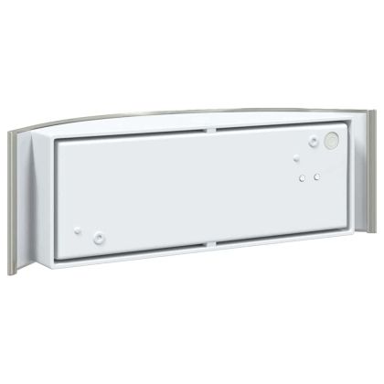 Външна стенна лампа 2 pcs Сребрист 32 x 10 x 10 см
