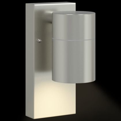 Външна стенна лампа 2 pcs Сребрист 6,5 x 10,5 x 16 см
