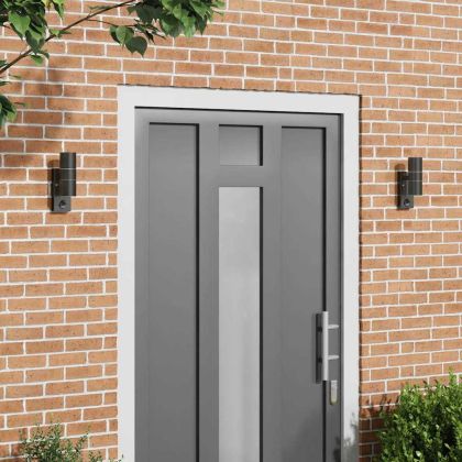 Външна стенна лампа 2 pcs Черно 7 x 10 x 22 см