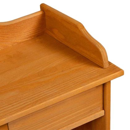 Винен рафт Кафяво 58 x 28 x 90 см Солидно борово дърво