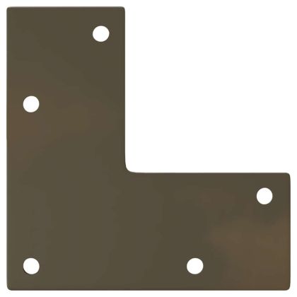 Крака за конзолна маса, конична форма, 4 бр., естествена стомана, 72-73 см, стомана