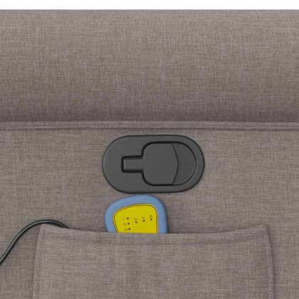 Масажен наклоняем стол, таупе, текстил