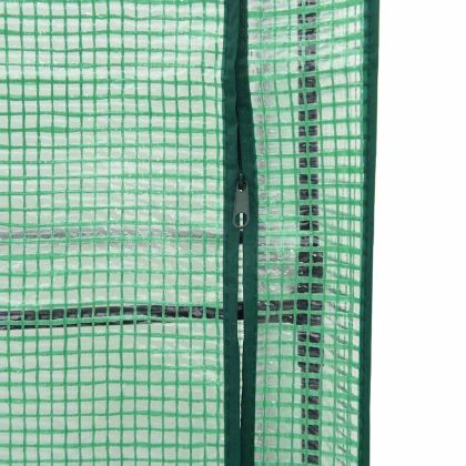 Повдигнато легло с покривало за оранжерия, ратанова имитация, 160x40x138 см