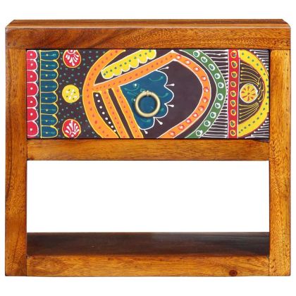 Нощен шкаф 2 pcs Кафяво 40 x 35 x 35 см Солидно акациево дърво