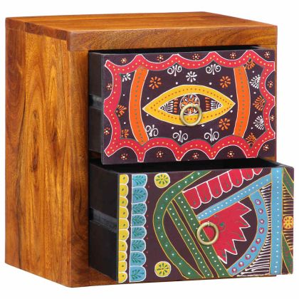 Нощен шкаф Кафяво 35 x 30 x 40 см Солидно акациево дърво