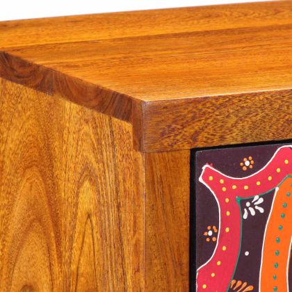 Нощен шкаф Кафяво 35 x 30 x 40 см Солидно акациево дърво