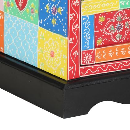 Нощен шкаф Многоцветен 40 x 35 x 45 см Солидно мангово дърво