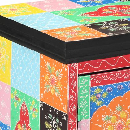 Конзолна маса с рафт със съхранение Многоцветен 50 x 30 x 70 см