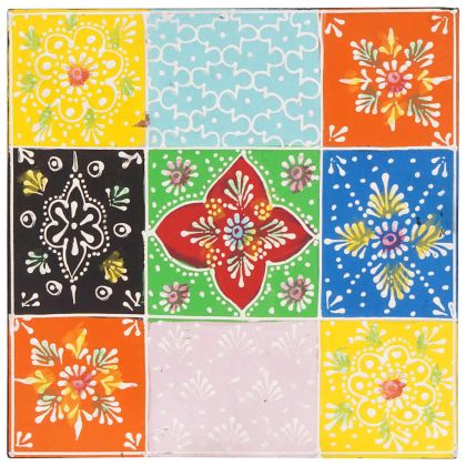 Квадратна маса 3 pcs Многоцветен