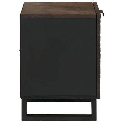 Нощен шкаф 2 бр. Орех 40 x 33 x 46 см Инженерна дървесина