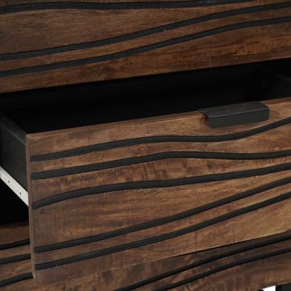 Нощен шкаф Орех 50 x 33 x 62 см Масивна акациева дървесина