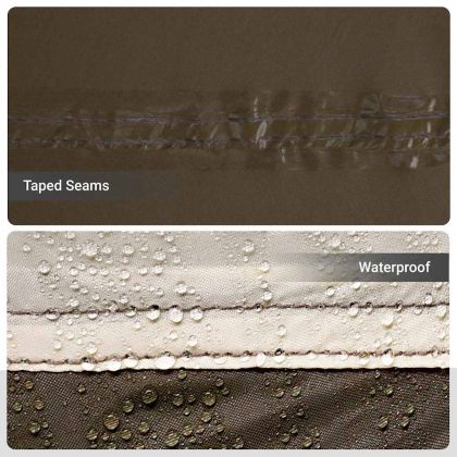 Риболовна палатка с покрив Кафяво 514 x 465 x 187 см