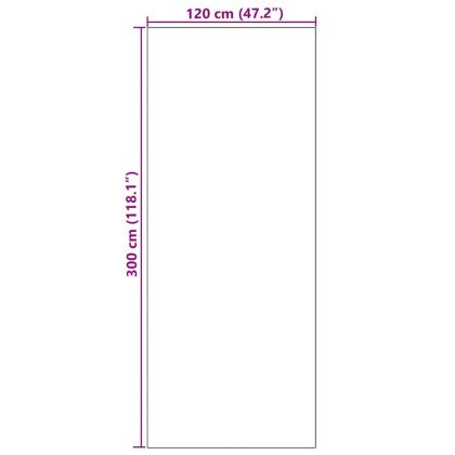 Мат за врата Черно 120 x 300 cm 100% Полиамид