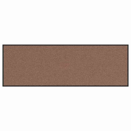 Мат за врата Кафяв и черен 60 x 180 cm Полипропилен и винил