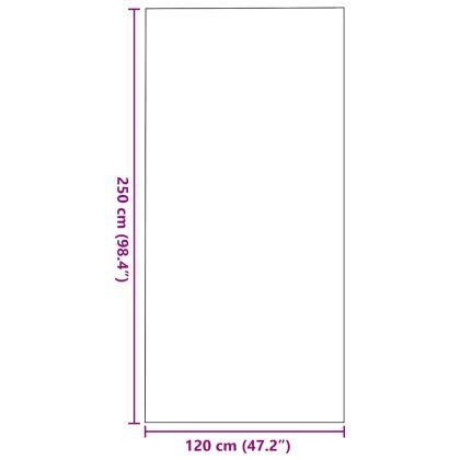 Мат за врата Кафяв и черен 120 x 250 cm Полипропилен и винил