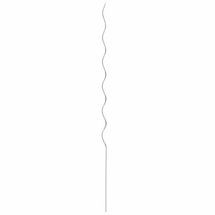 Подкрепа за растение 5 pcs Сребрист 150 x 0,6 x 0,6 см Стомана