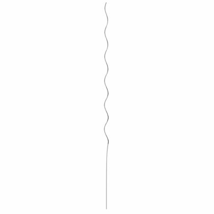Подкрепа за растение 5 pcs Сребрист 150 x 0,6 x 0,6 см Стомана