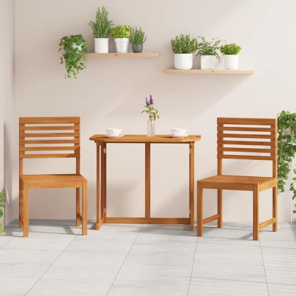 Градински стол 2 pcs Кафяво 50 x 50 x 91 см