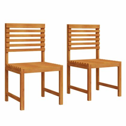 Градински стол 2 pcs Кафяво 50 x 50 x 91 см