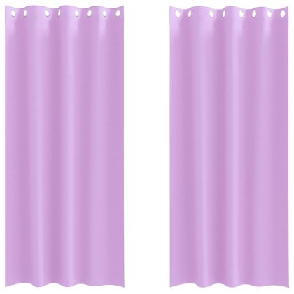 Завеси за затъмняване с пръстени 2 pcs Лилаво 245 x 140 см