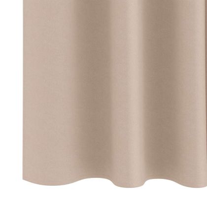 Завеси за затъмняване с пръстени 2 pcs Таупе 225 x 140 см