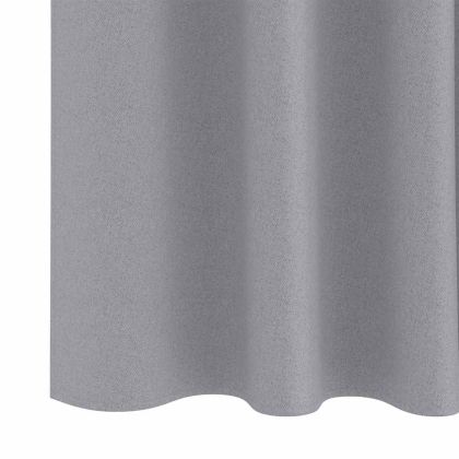 Завеси за затъмняване с пръстени 2 pcs Светлосиво 260 x 140 см