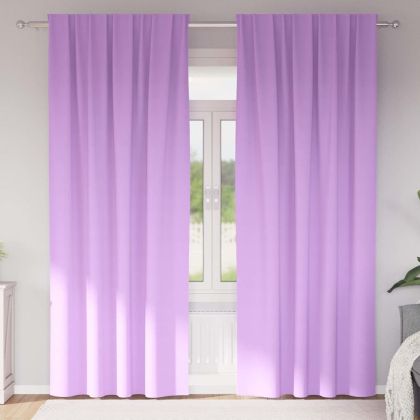 Завеси за затъмняване с пръстени 2 pcs Лилаво 260 x 140 см