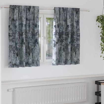 Кадифени завеси 2 pcs Сребристо сиво 140 x 140 cm Кадифе