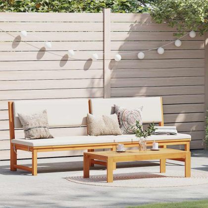 Шезлонг Натурален маслен 200 x 57 x 75 см