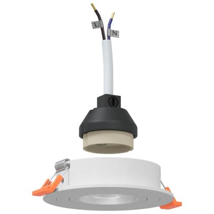 Прожектор 12 pcs Бяло 9 x 9 x 2 см Алуминий