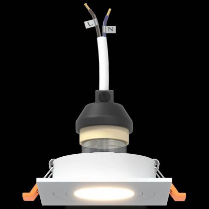 Прожектор 24 pcs Бяло 9 x 9 x 2 см Алуминий