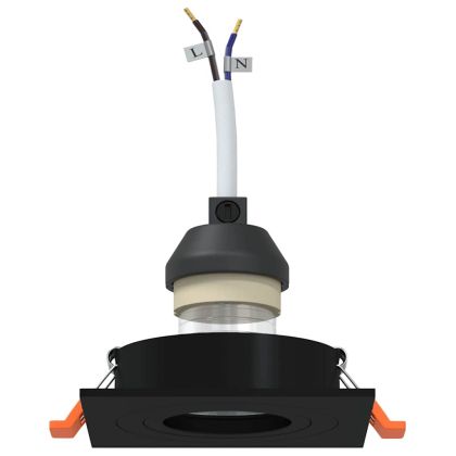 Прожектор 6 pcs Черно 9 x 9 x 2 см Алуминий