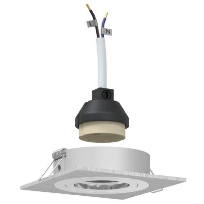 Прожектор 12 pcs Сребрист 9 x 9 x 2 см Алуминий