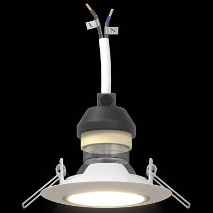 Прожектор 6 pcs Бяло 9 x 9 x 2.5 см Метал