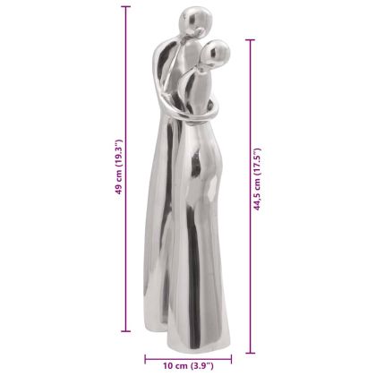 Скулптура Сребрист 10 x 16 x 49 см Алуминий