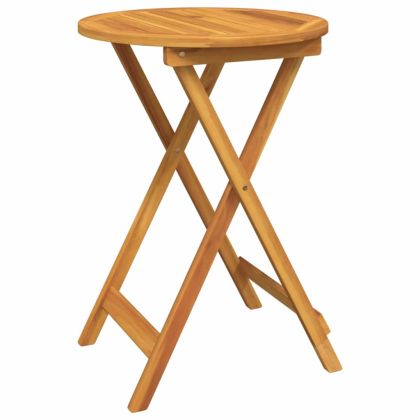 Градински бистро комплект 3 pcs Кафяво Солидно акациево дърво