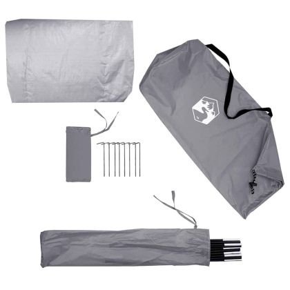 Палатка за съхранение на велосипеди с покрив Сив и оранжев