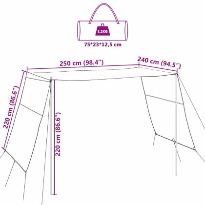 Водонепропусклива шатра с покрив