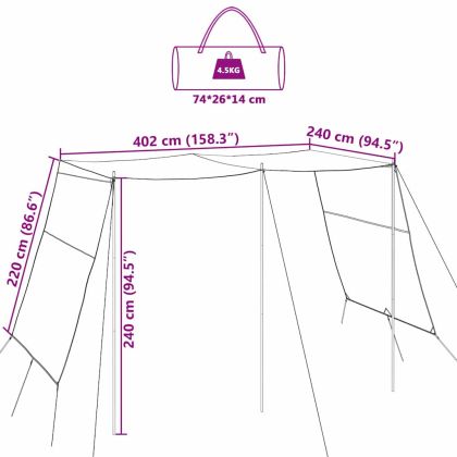 Водонепропусклива шатра с покрив