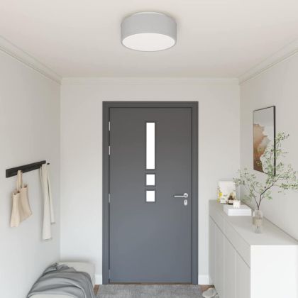 Таванна лампа с прожектори Сив 38 x 38 x 13,5 см текстил