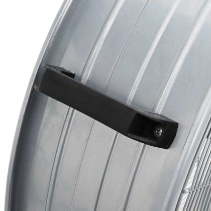 Барабанен вентилатор с колело Сребрист 79 x 37 x 82 см Алуминий