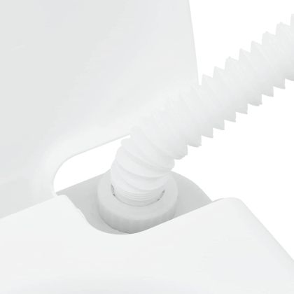 Комплект тоалетна за къмпинг 2 pcs Сив и бял