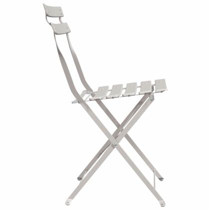 Сгъваем градински стол 2 pcs Бежово 42 x 46 x 82см Метал