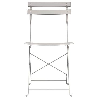 Сгъваем градински стол 2 pcs Бежово 42 x 46 x 82см Метал