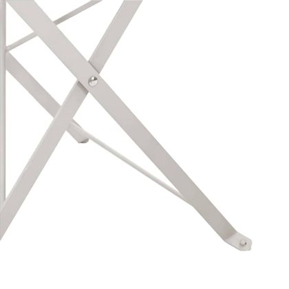 Сгъваем градински стол 2 pcs Бежово 42 x 46 x 82см Метал