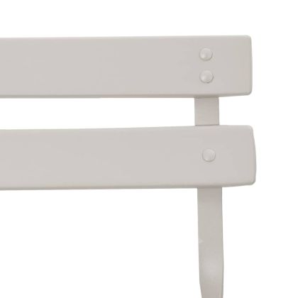 Сгъваем градински стол 2 pcs Бежово 42 x 46 x 82см Метал
